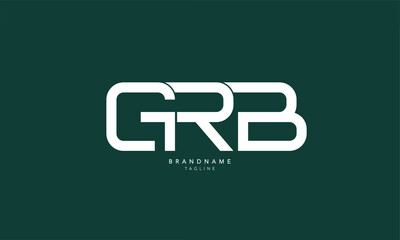 Alphabet letters Initials Monogram logo GRB, GR, RB