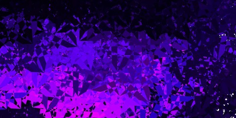 Dark Purple vector layout with triangle forms.