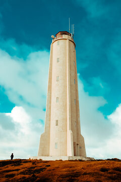 Lighthouse, Londrangar, Snaefellnes Westfjords, Iceland
