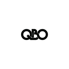 qbo letter original monogram logo design