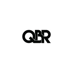 qbr letter original monogram logo design