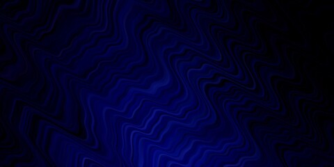 Dark BLUE vector backdrop with curves.