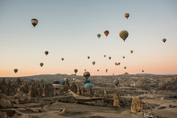 Hot air balloon over Göreme, Cappadocia, Turkey