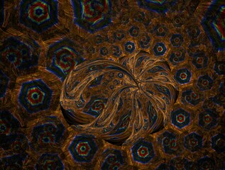 Imaginatory fractal background generated Image