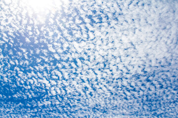 Fototapeta na wymiar Blue sky with clouds art
