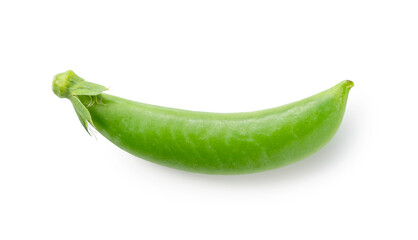 Snap peas on a white background