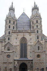 Fototapeta premium Fachada de la Catedral de Viena, Austria