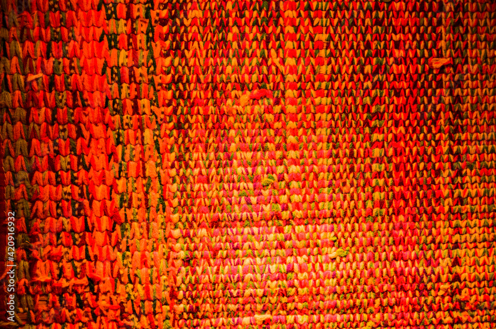 Sticker Woven Manuscript Textiles in Chiangmai Province