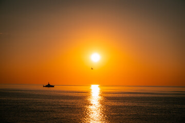 sunrise over the sea