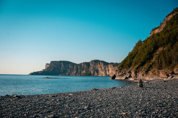 beach in the morning