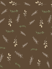 Fototapeta premium seamless pattern with flowers