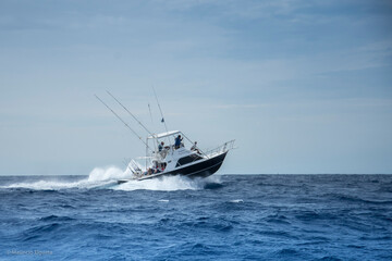 Obraz premium Fishing Boat navigating