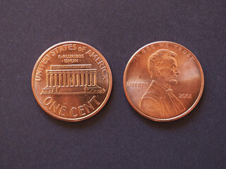 1 cent coin, United States