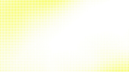 Dots halftone white yellow color pattern gradient texture with technology digital background. Dots pop art comics with summer background.