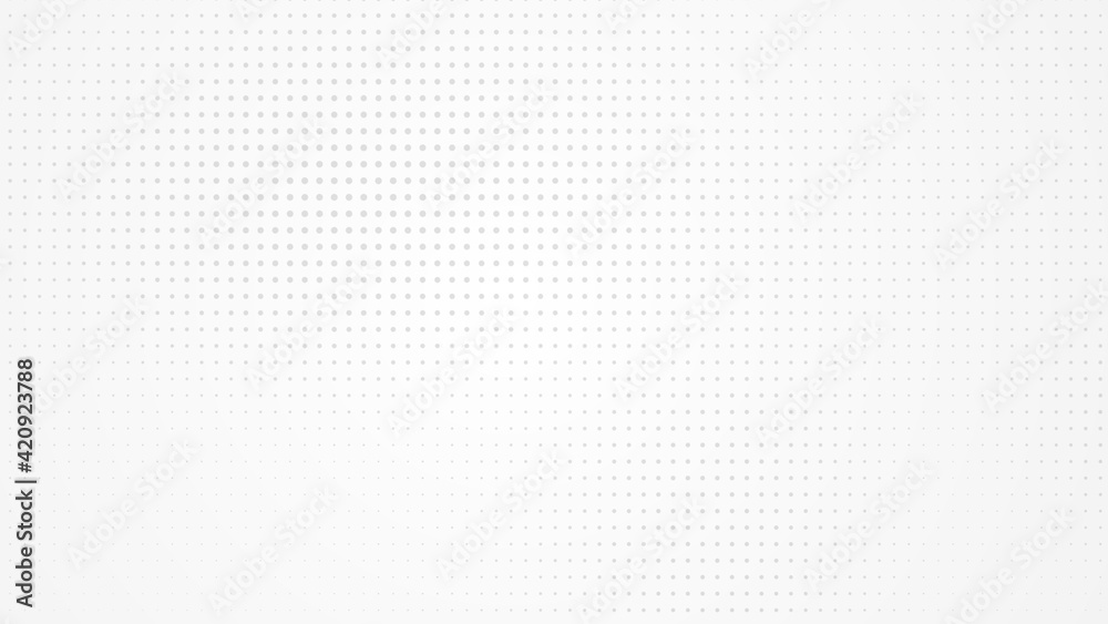 Poster dot white gray pattern gradient light texture background. abstract technology big data digital backg