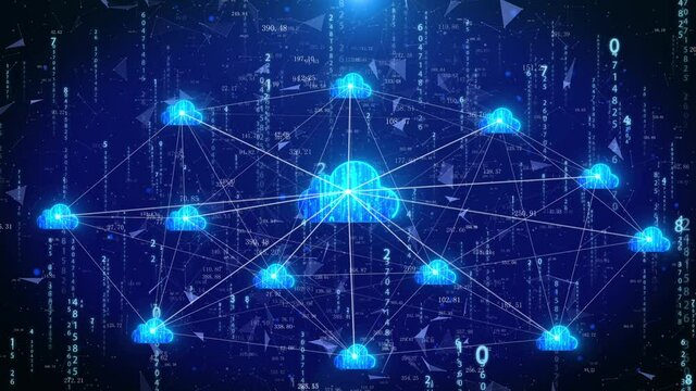 Cloud service platform IOT data center network connection technology background.