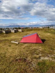 Camping y naturaleza en Puerto Natales, Patagonia, Chile (Tienda de campaña)