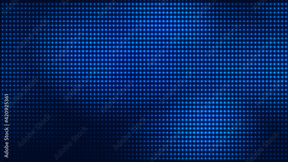 Poster dot blue pattern screen led light gradient texture background. abstract technology big data digital 