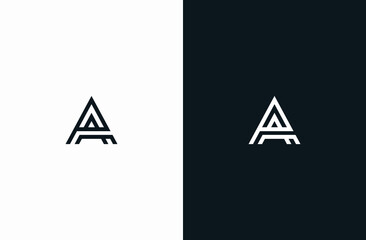 Initial Letter A Logo Black White Elegant Minimalist Signature Logo