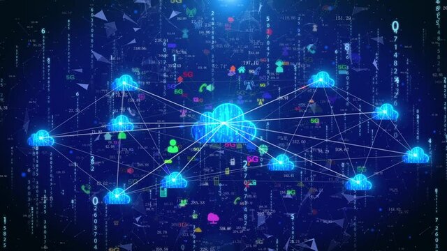 Cloud computing cloud service platform data center network connection