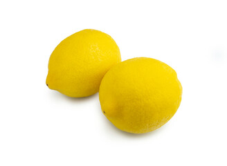 Lemon isolated on white background with clipping path