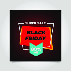 Square Banner Black Friday Sale