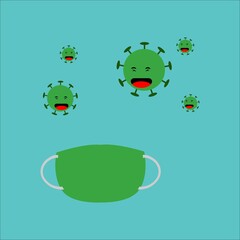 illustration of corona virus