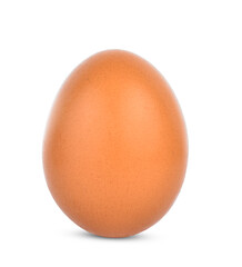 Close up of egg isolated on white background