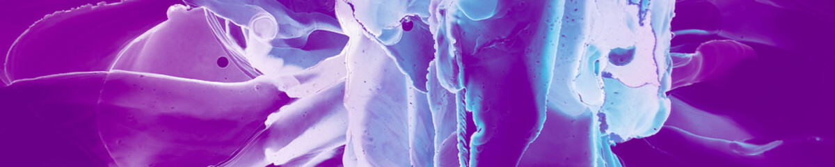 Galaxy Ink Fluid. Purple Hypnotic Wallpaper.