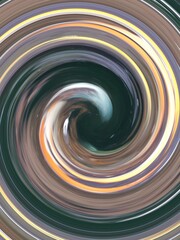 Water sea wave on green background, Brown with yellow and white color flame rolling and curl up to  spiral 