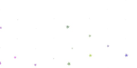 Light pink, green vector backdrop with virus symbols.