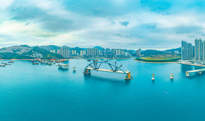 Hong Kong panoramic view landscape