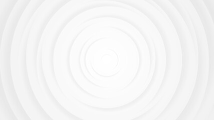 White gray circles abstract background.3D illustration with paper cut style.