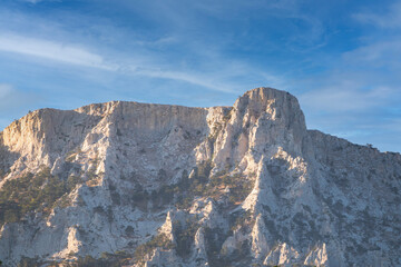 A majestic view of the rocky mountains ranges in beautiful clear sunset