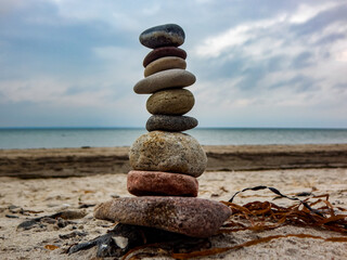 stones on the beach