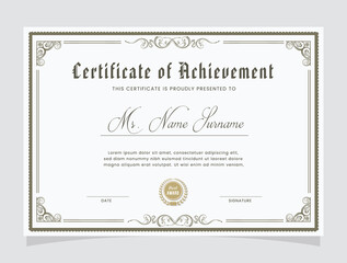 Elegant professional certificate template
