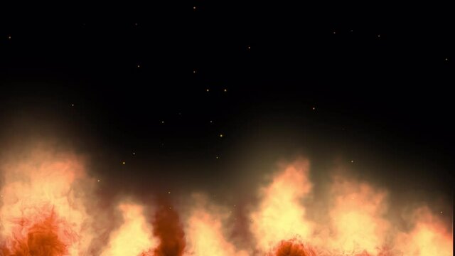 焼き肉などに使える炎 アルファチャンネル付き