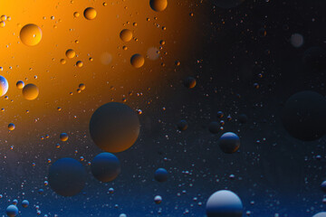 Space, planets, Universe cosmic abstract background. Abstract model of the atom of a molecule....