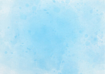 Blue watercolor on paper pattern background.