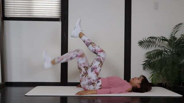 交互のヒールタップ｜体幹トレーニング、ぽっこりお腹解消、くびれ、ウエストダウン