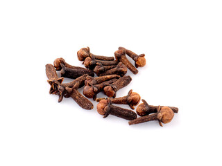 Dry cloves isolated on white background