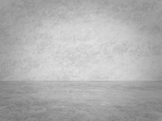 empty gray interior with concrete wall