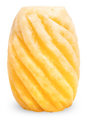 Pineapple fruit with slice isolated on white background, Fresh Pineapple on White Background With clipping path.