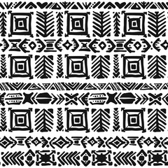 Ethnic handmade ornament, seamless pattern