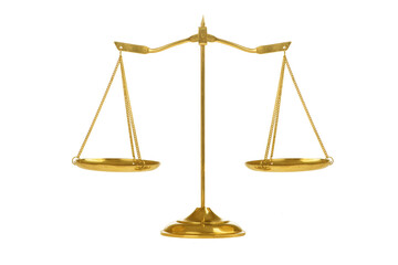 Scales isolated on white background.