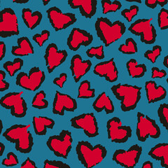 Hearts pattern background, for wrapping paper, greeting cards, posters, invitation, wedding and Valentines cards.