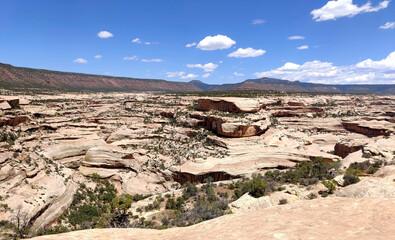 Fototapeta premium Spectacular Horse Collar Ruin at the Natural Bridge National Monument in Utah