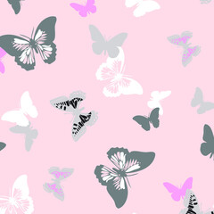 Butterfly vector  pattern seamless background , for wrapping paper, greeting cards, posters, invitation