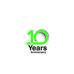 10 Year Anniversary Vector Template Design Illustration