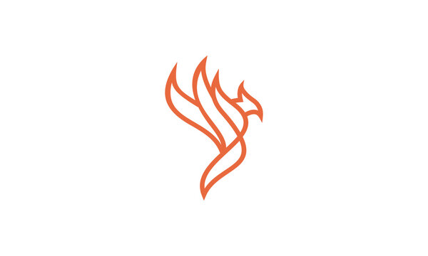 PHOENIX LINE ART LOGO